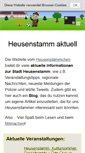 Mobile Screenshot of heusenstaemmchen.de